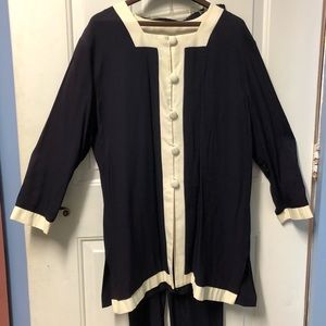 Micheal Blair Black/White 2pc Pantsuit Women’s